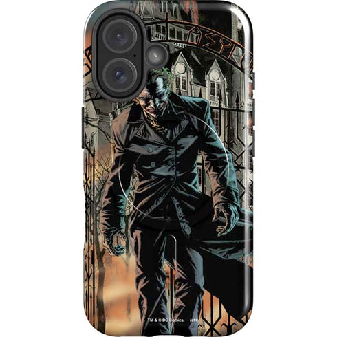 DC Comics The Joker Walking Dark Grounds Comic Art By Lee Bermejo iPhone 16 Plus Magsafe Impact Case